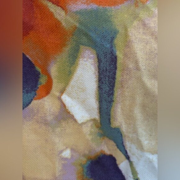 Vince Camuto Oversized Floral Scarf Wrap With Eyelash Fringe And Multi-Color Des - Picture 2 of 5